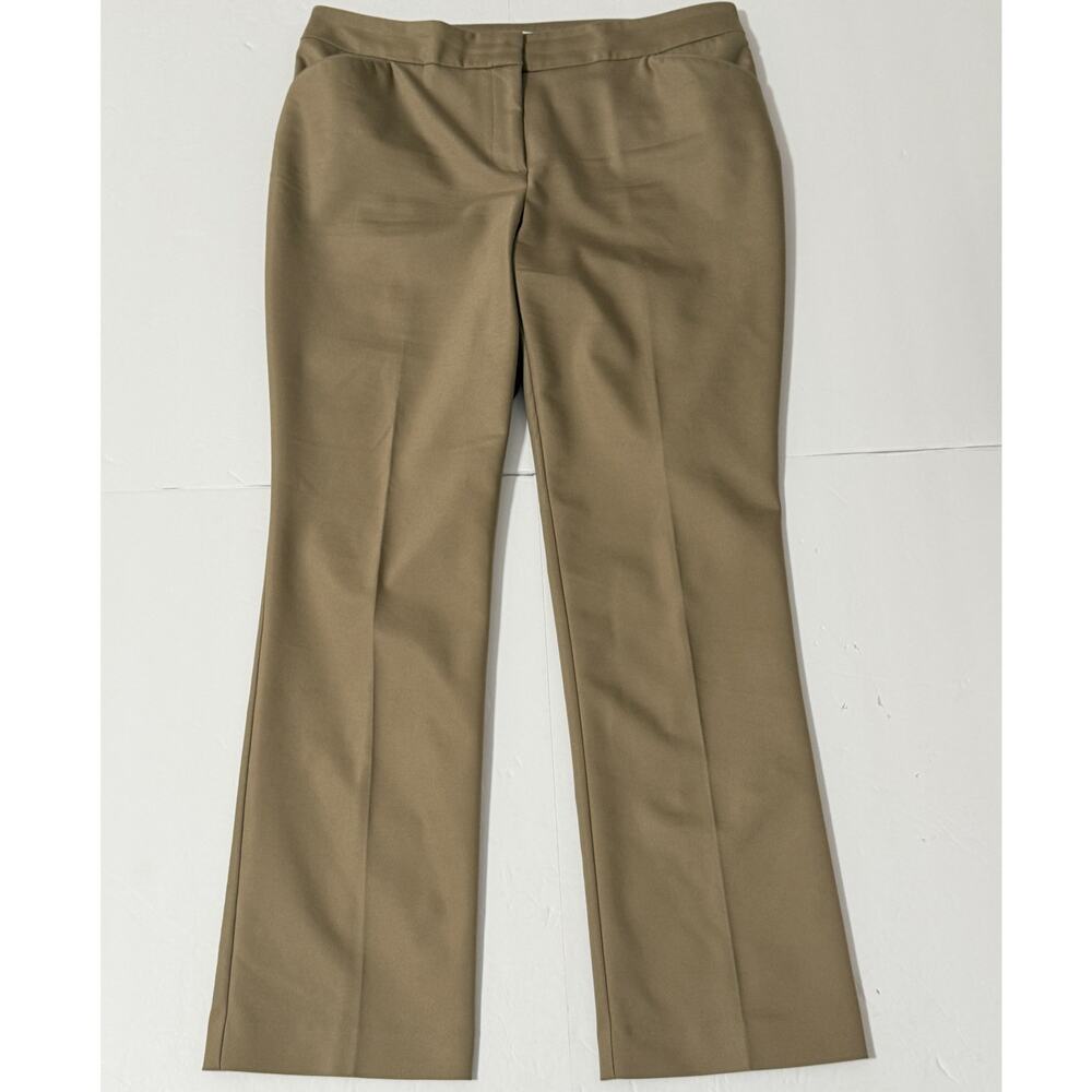 Chico's Khaki Straight Leg Trouser Pants, Size 1 Short